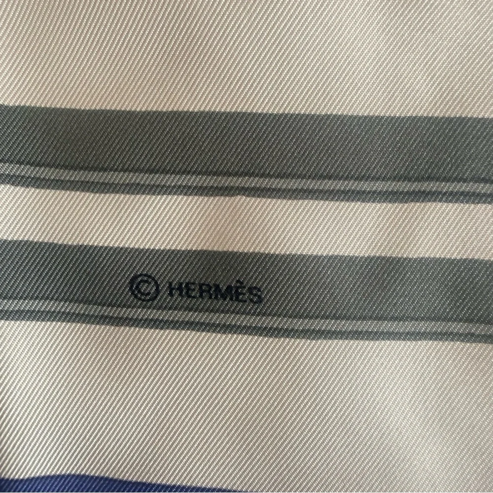 Hermes Brides de Gala 100% Silk Scarf in Blue